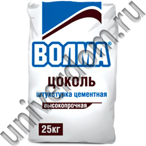 «ВОЛМА-ЦОКОЛЬ» ПРОЧНАЯ ЦЕМЕНТНАЯ ШТУКАТУРКА ДЛЯ РУЧНОГО НАНЕСЕНИЯ